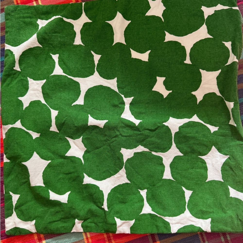 kate spade Green and White Accent Pillow